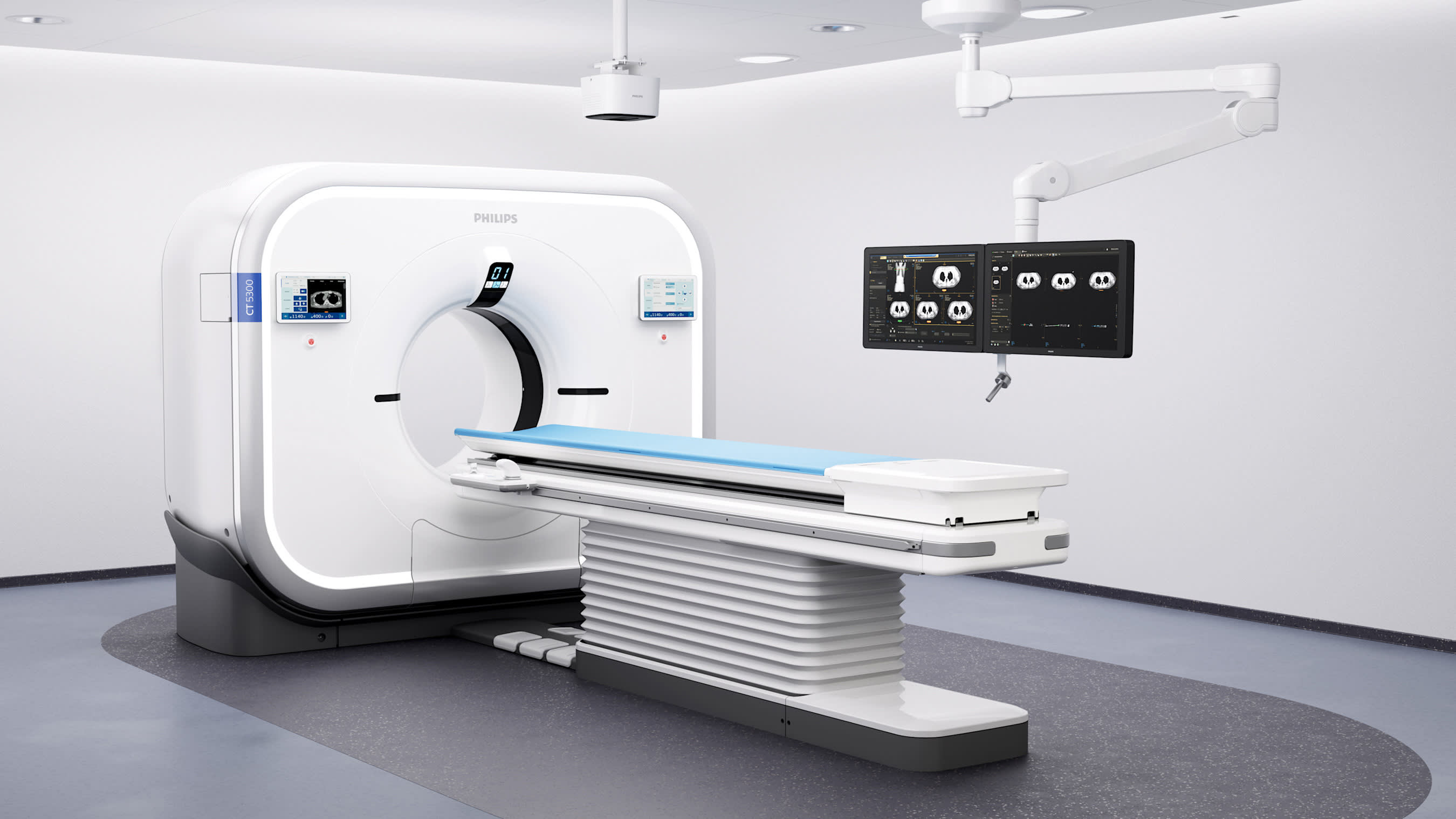 AI Driven CT Smart Scanner, Philips CT 5300, manufactured by Philips, Amsterdam, Netherlands, 
Design by Philips Experience Design, Eindhoven, Netherlands, CT/AMI, Shanghai, China