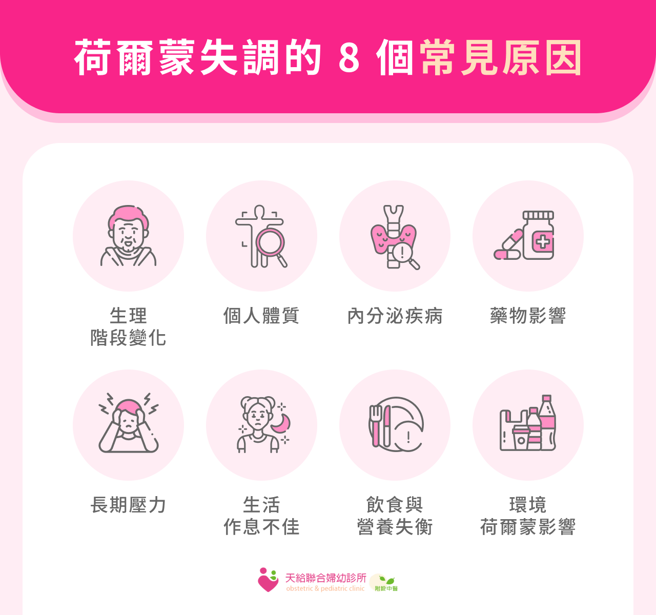 荷爾蒙失調的 8 個常見原因
