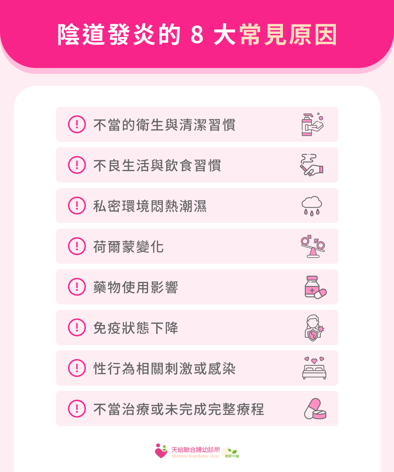 陰道發炎的 8 大常見原因