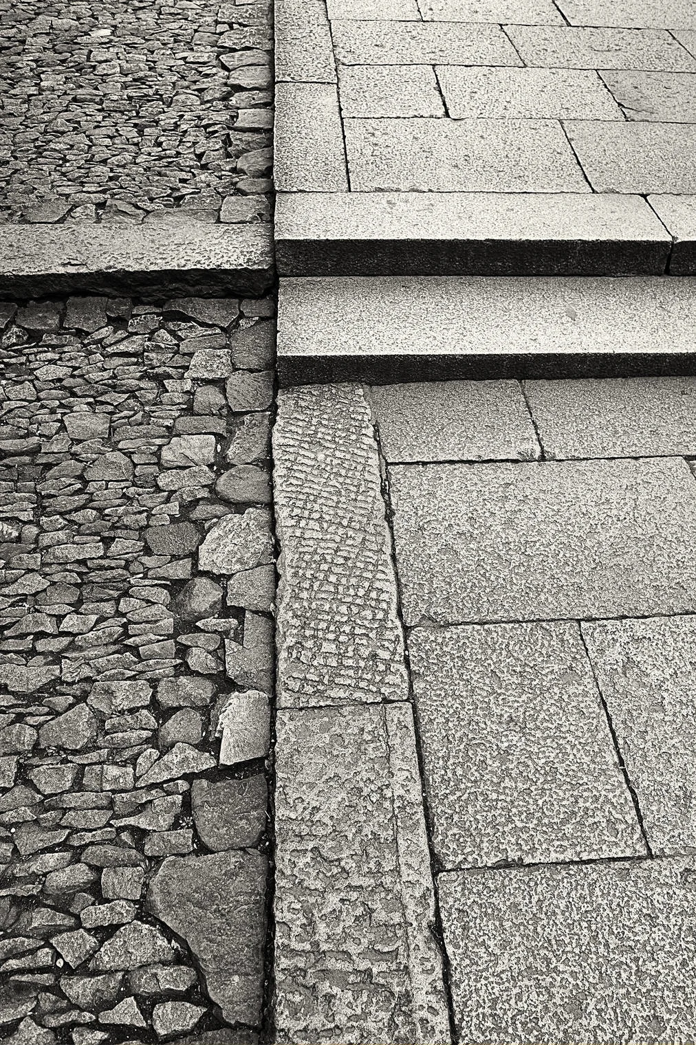 detail granite walkway