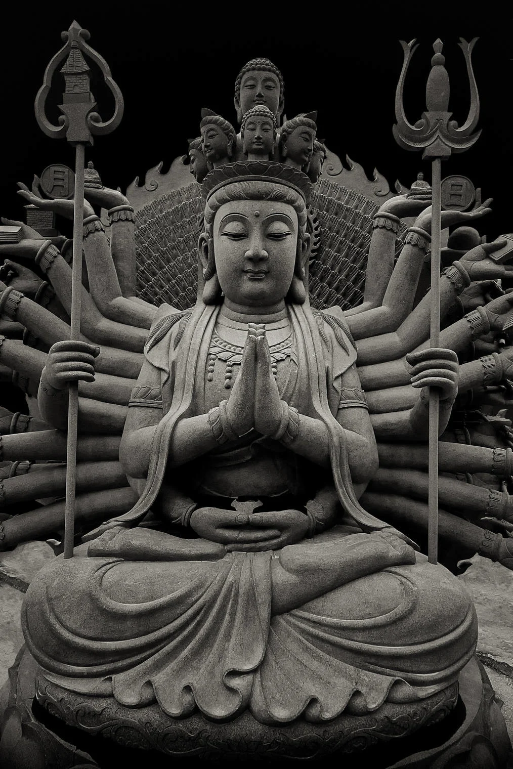 granite buddhist sculpture