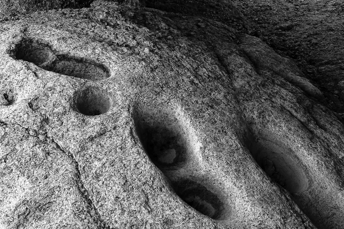 inside hohokam boulder encampment, cavecreek, arizona