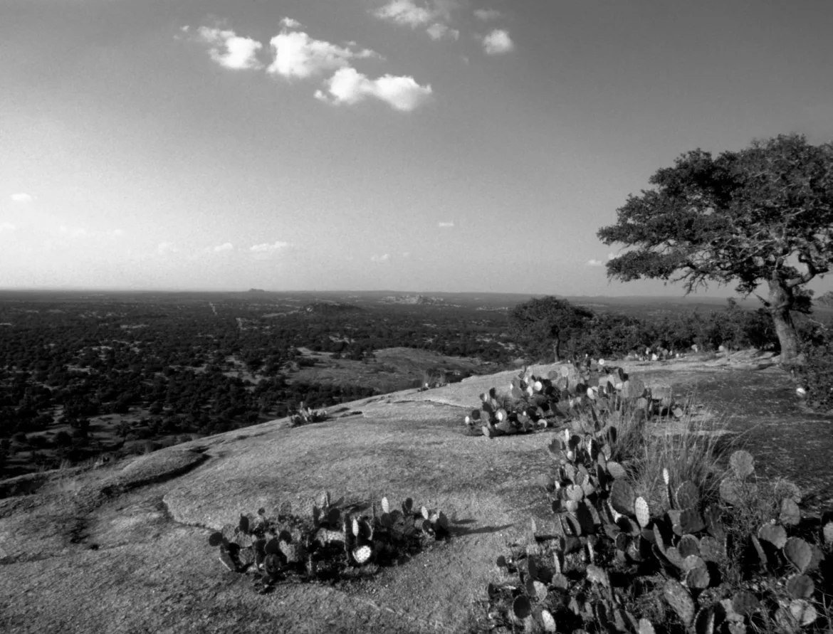 top of enchanted rock, hill country, texas