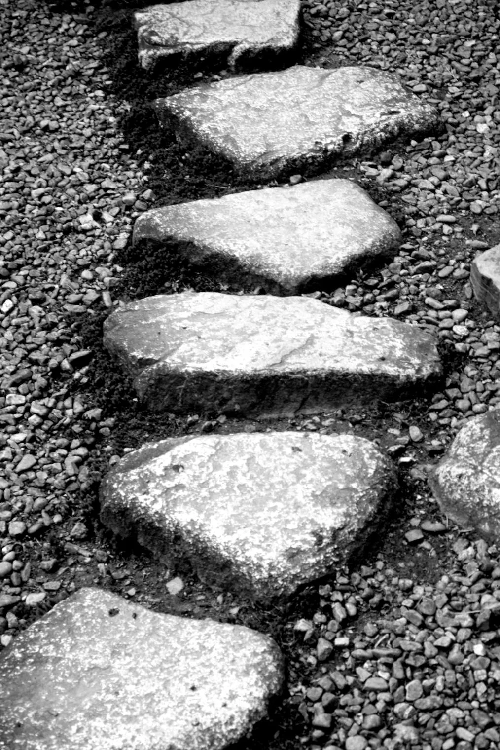 granite stepping stones, kyoto