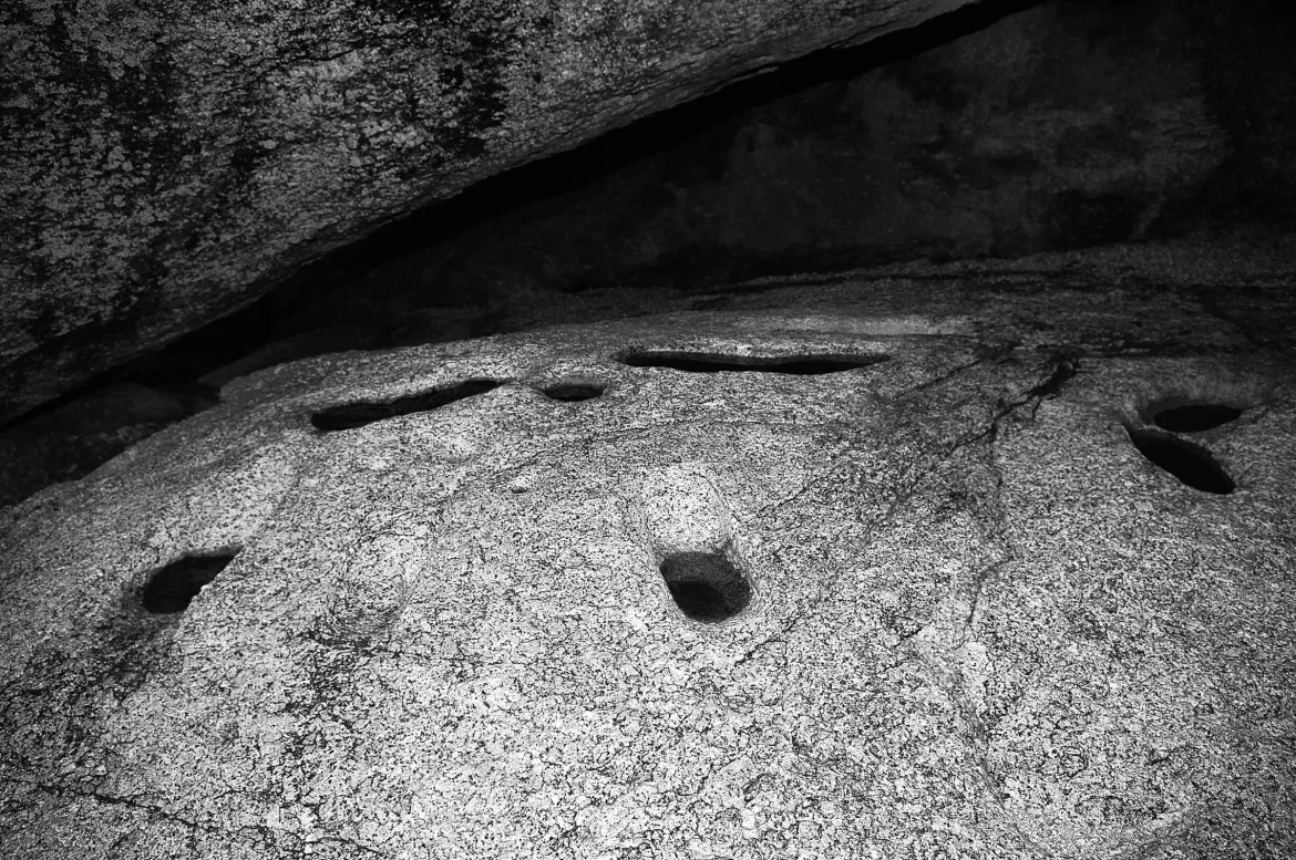 inside hohokam boulder encampment, cavecreek, arizona