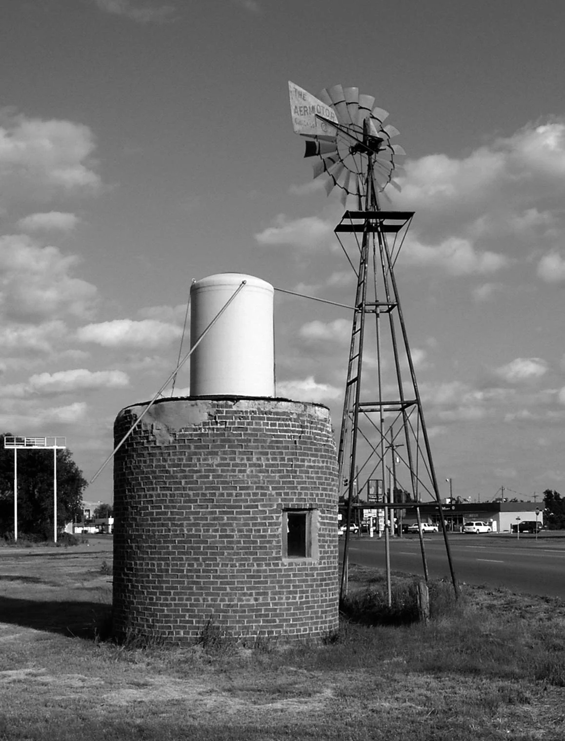 windmill pump and cistern, west texas