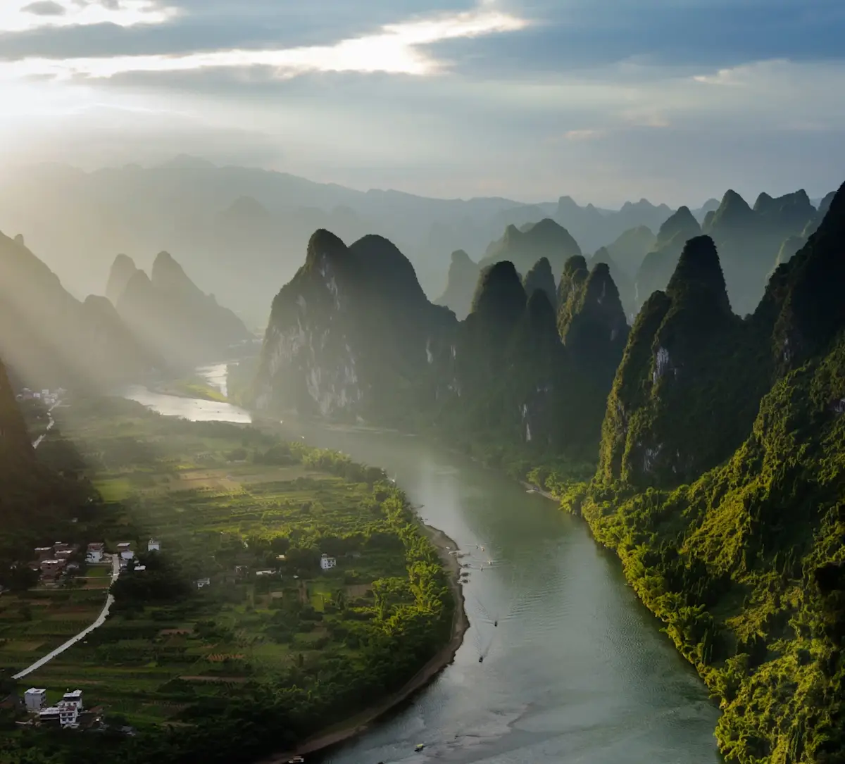 Yangshuo kartssteen gebergte