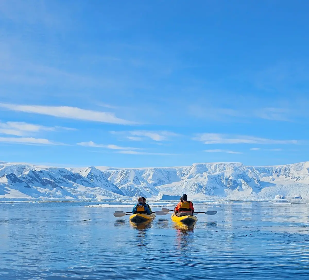 Kajakken in Antarctica
