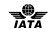 Logo van IATA – International Air Transport Association, wereldwijde brancheorganisatie voor luchtvaartmaatschappijen
