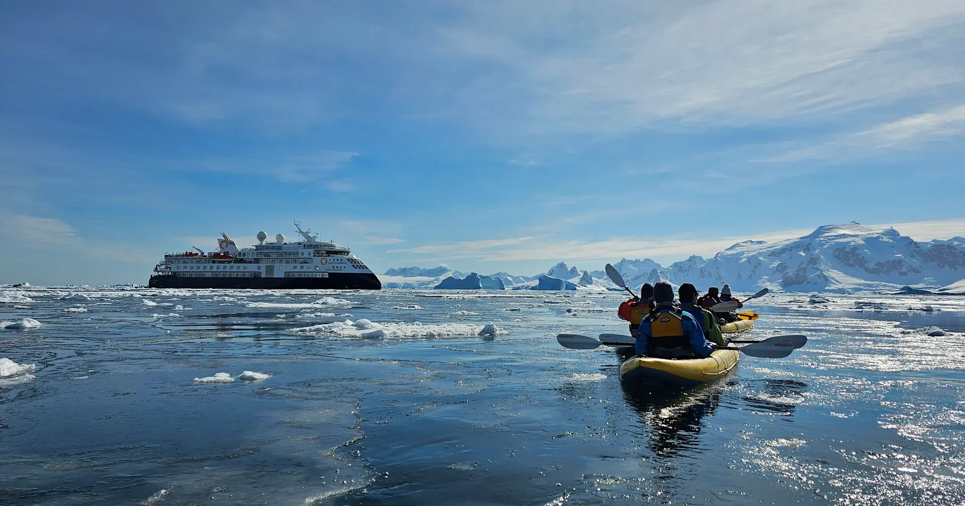 banner afbeelding over Groepsreis Antarctica