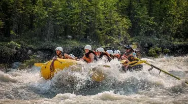 Ga wild water raften door de Canadese Rockies