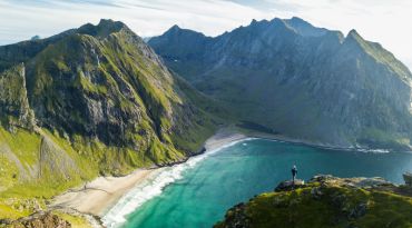 Hike naar Reinebringen, Ryten en Kvalvika Beach