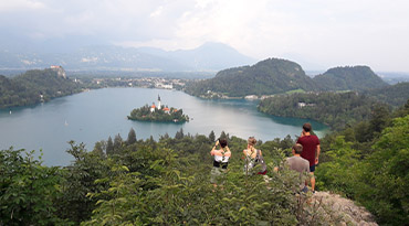 Relaxen aan het meer van Bled