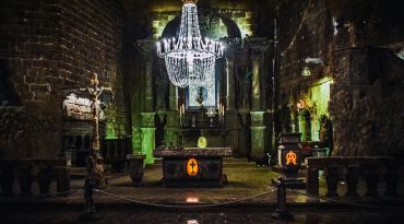De indrukwekkend Wieliczka zoutmijn