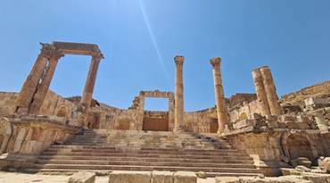 Bezoek de ruïnes van Jerash