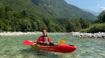 Kajakken op de Soča rivier