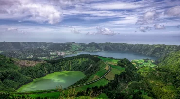 Hiken langs caldeiras en rokende furnas