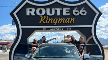 Op Road Trip met onze eigen huurwagens langs Route 66.