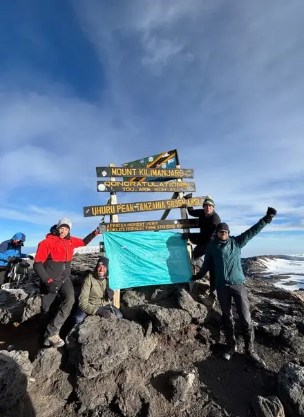 Op de top van de Kili