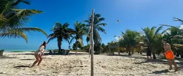 beachvolleybal-onder-palmbomen-aan-zee