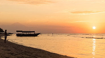 Relax op de paradijselijke Gili eilanden met zijn parelwitte stranden en kristalhelder water.