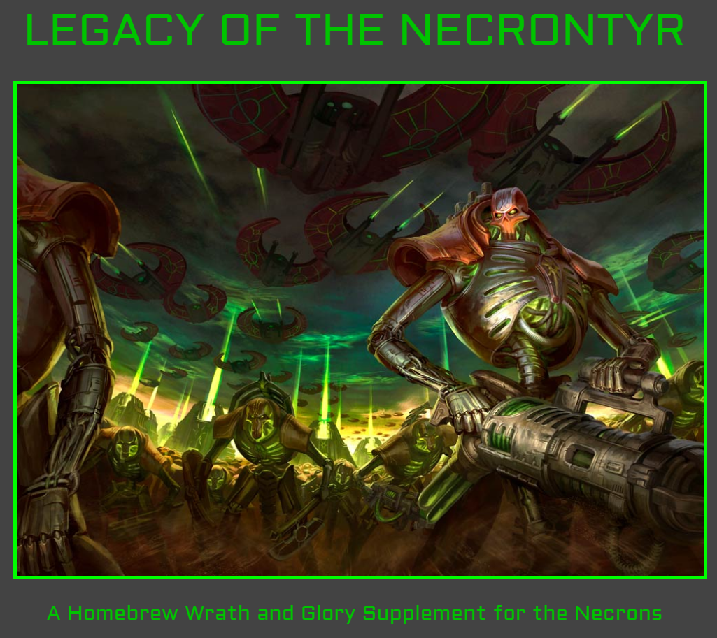 Upgrading the necron species