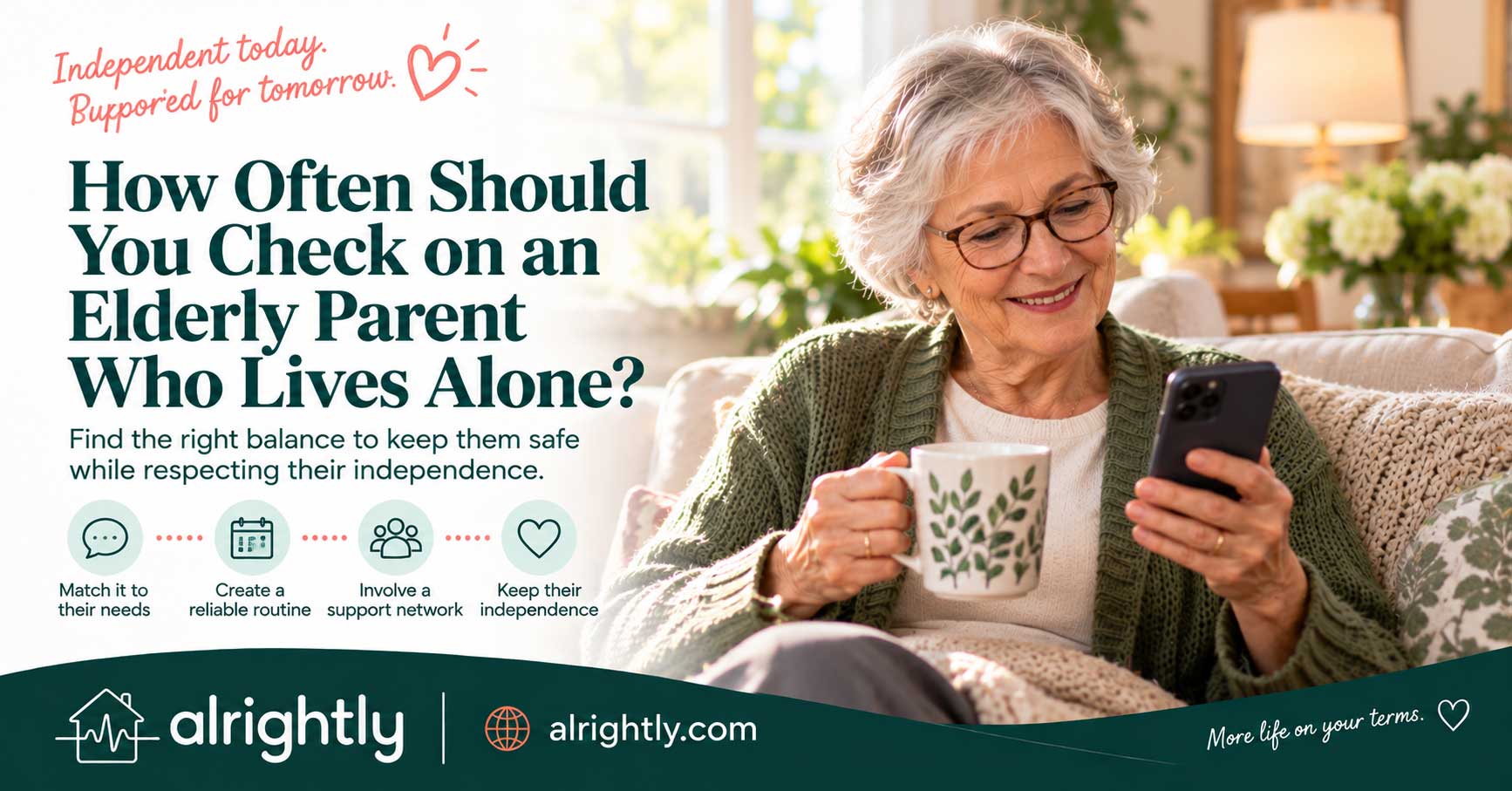 How Often Should You Check on an Elderly Parent Who Lives Alone?