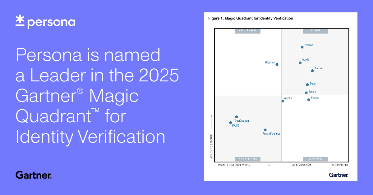 2025 Gartner® Magic Quadrant™ for Identity Verification