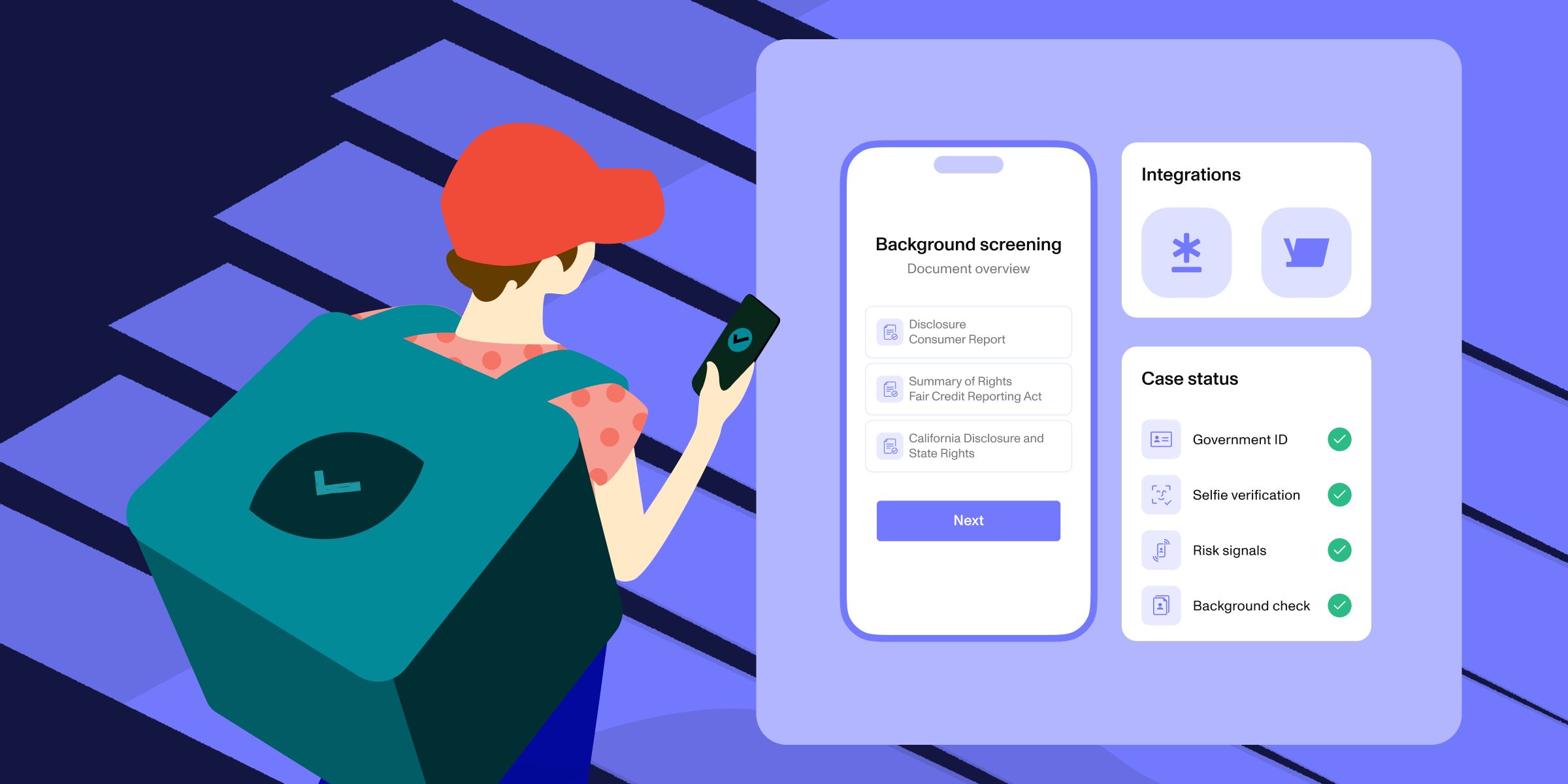 Onboard trustworthy workers faster with integrated identity verification and background checks