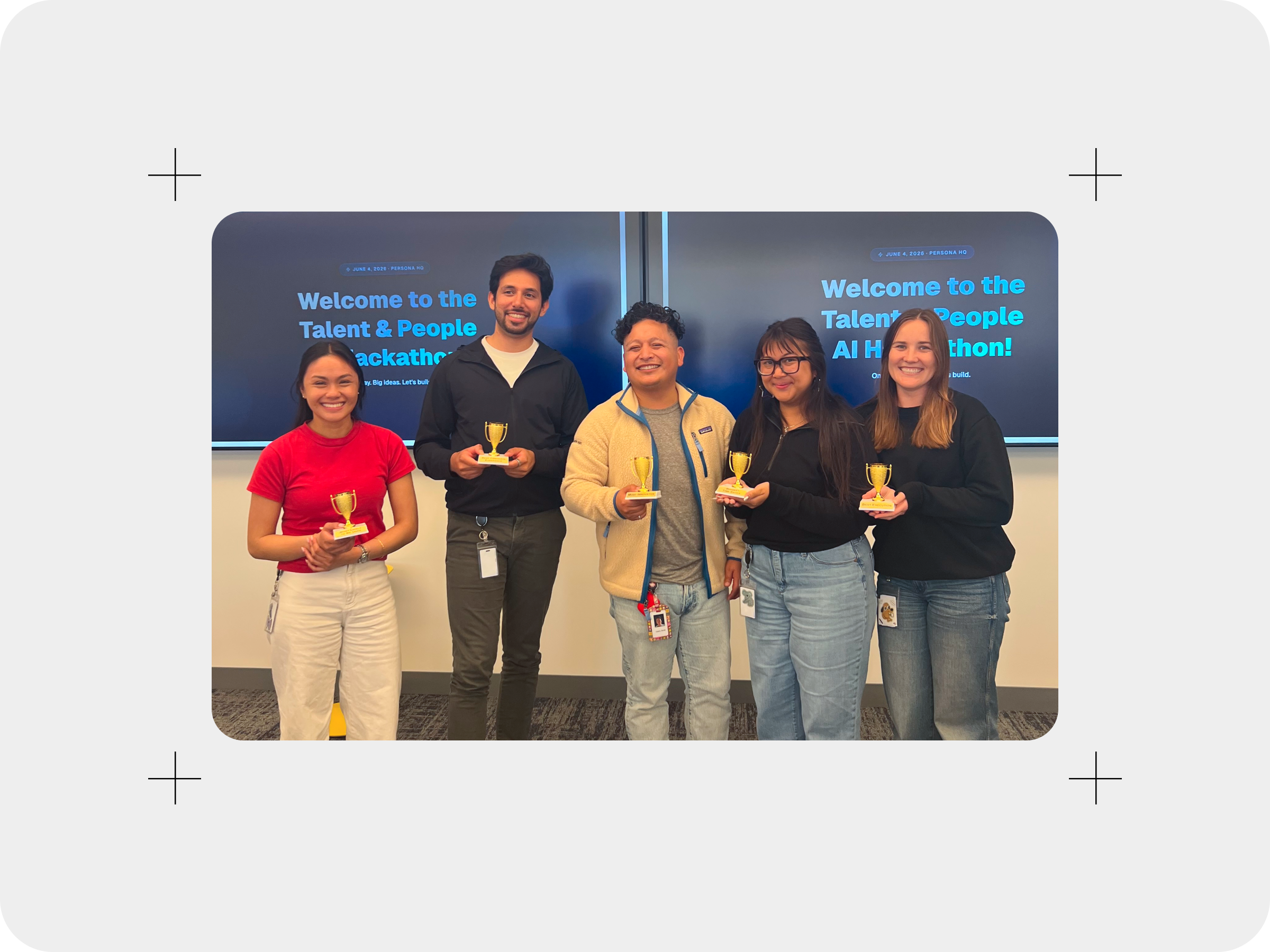 People and Talent hackathon winners