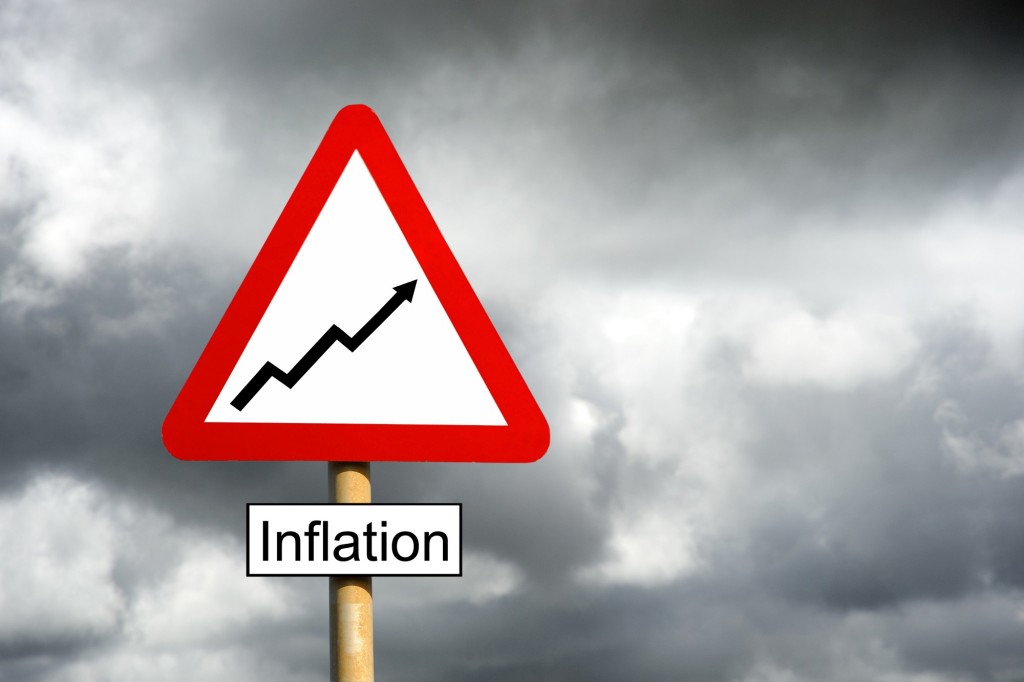 inflation chart roadsign