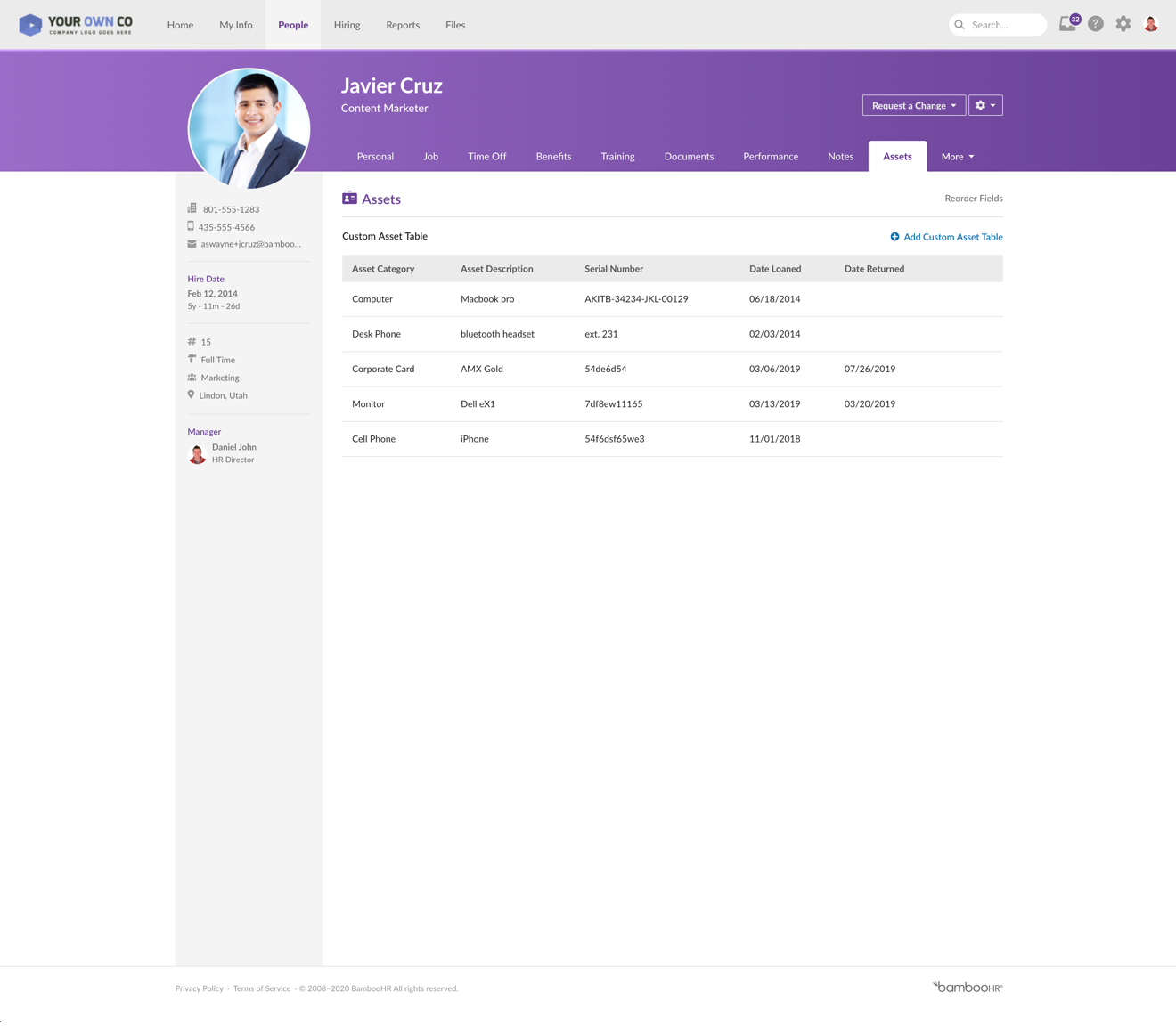 Employee Management Software Employee Records Made Easy Bamboohr