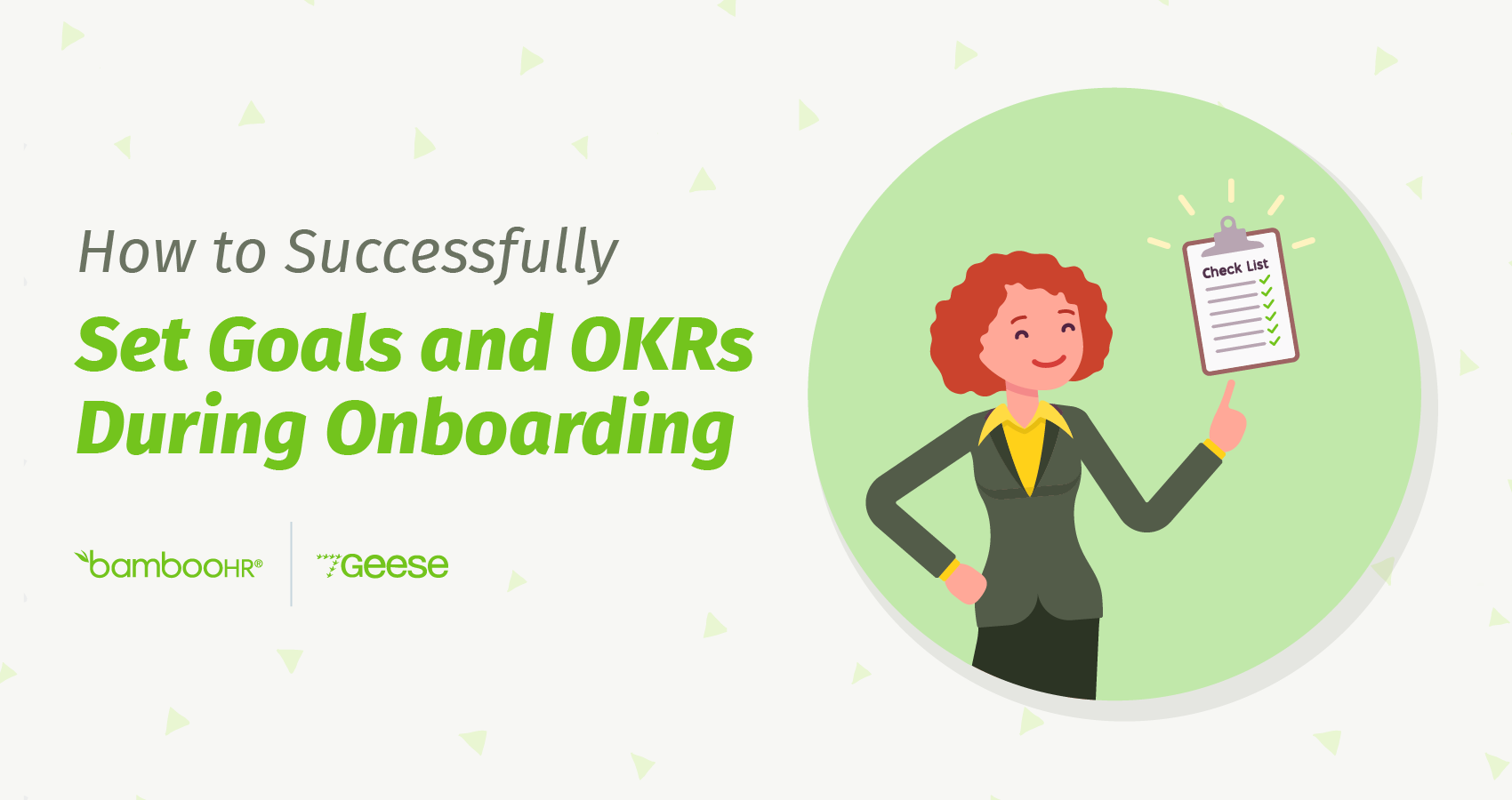 How to Successfully Set Goals and OKRs During Onboarding BambooHR