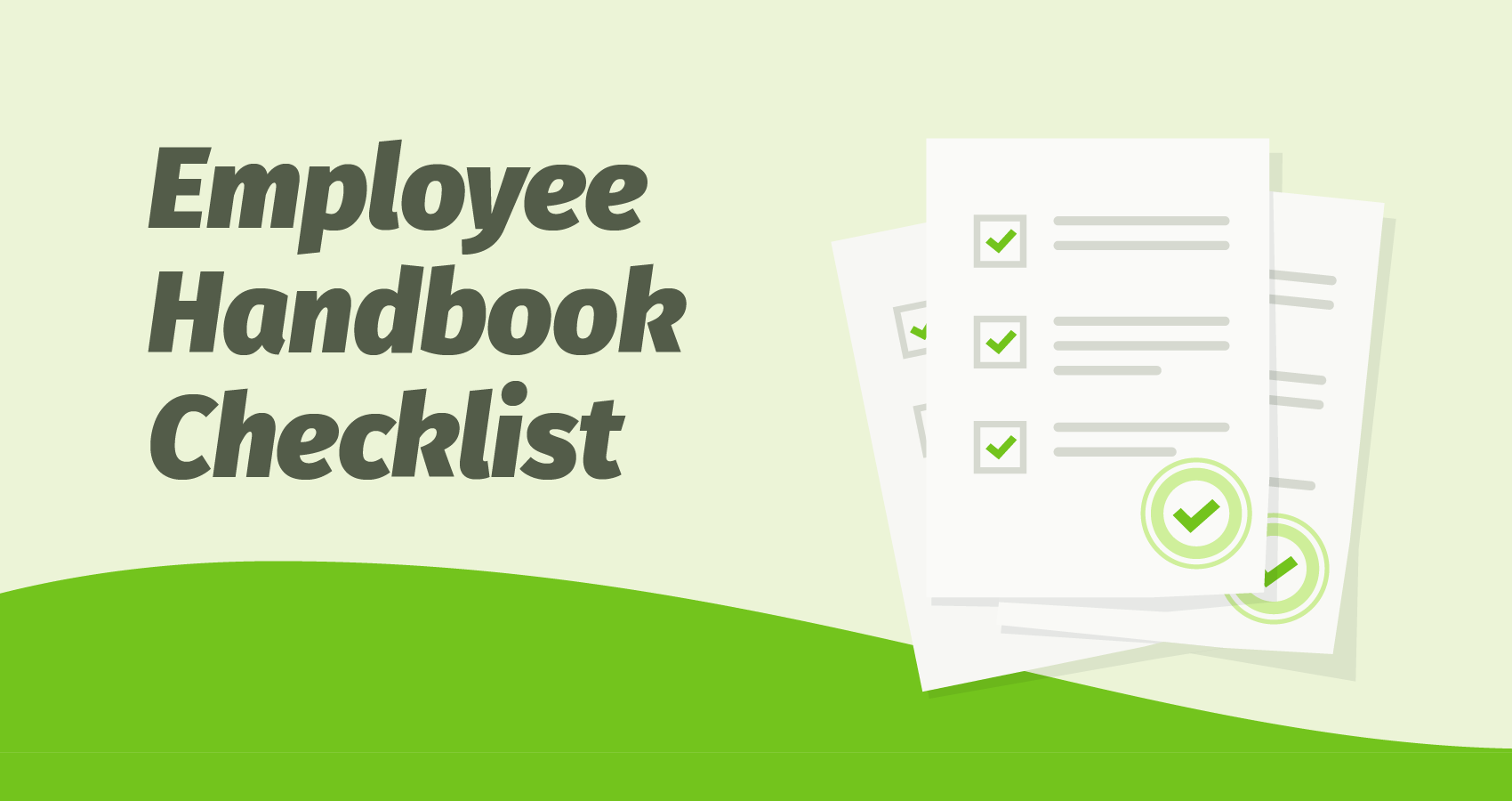 Employee Handbook Checklist