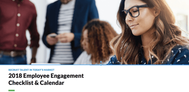 2018 Employee Engagement Checklist & Calendar