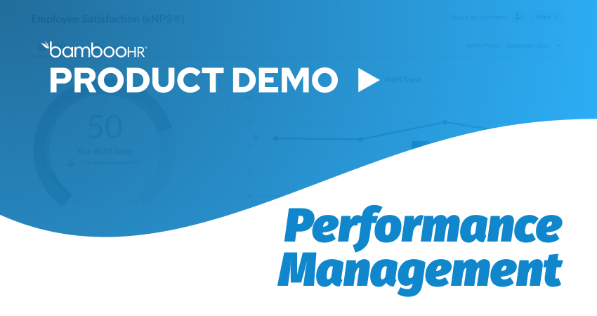 BambooHR Product Demo: Performance Management