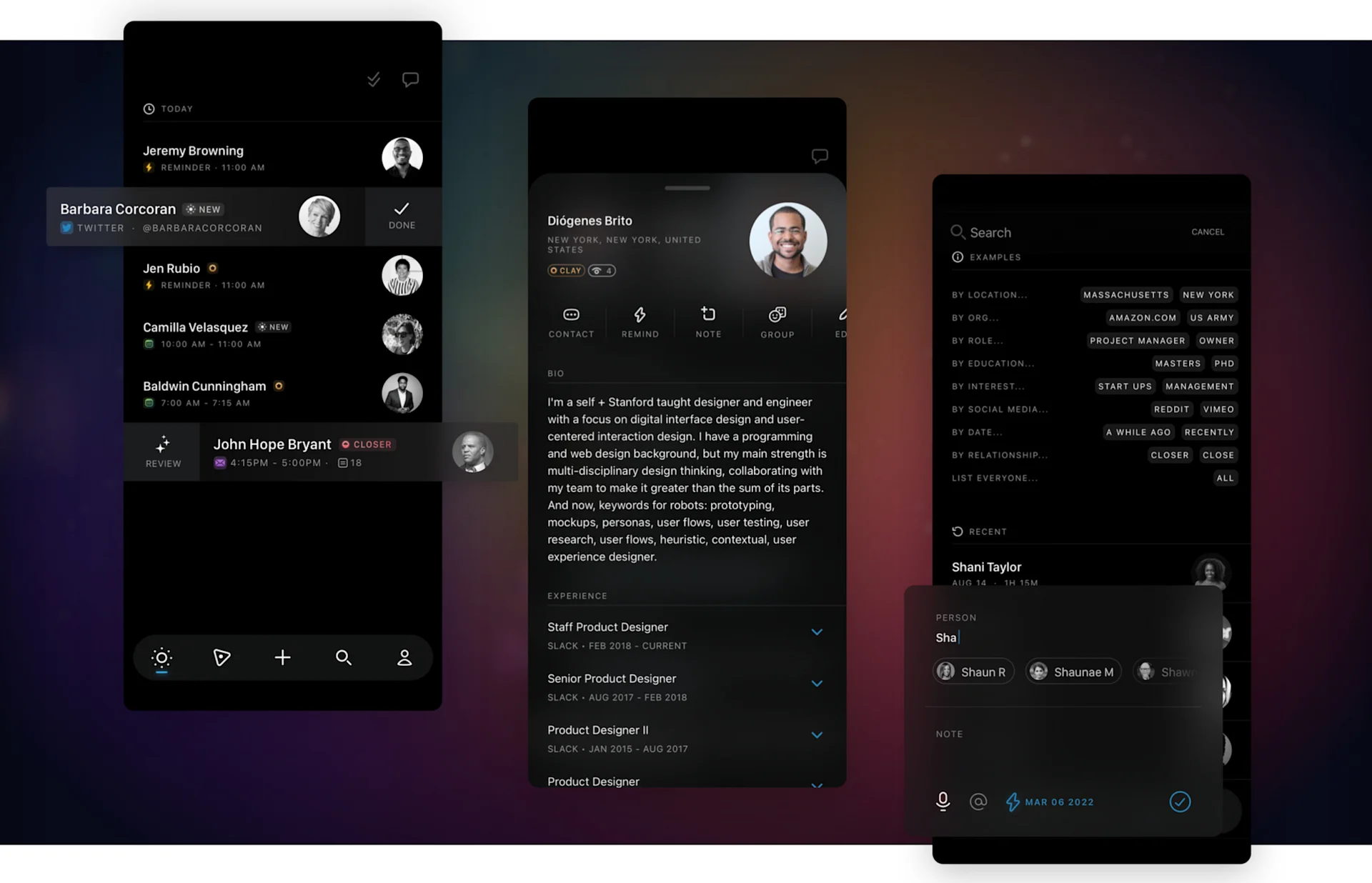 Clay Mobile Apps, CRM