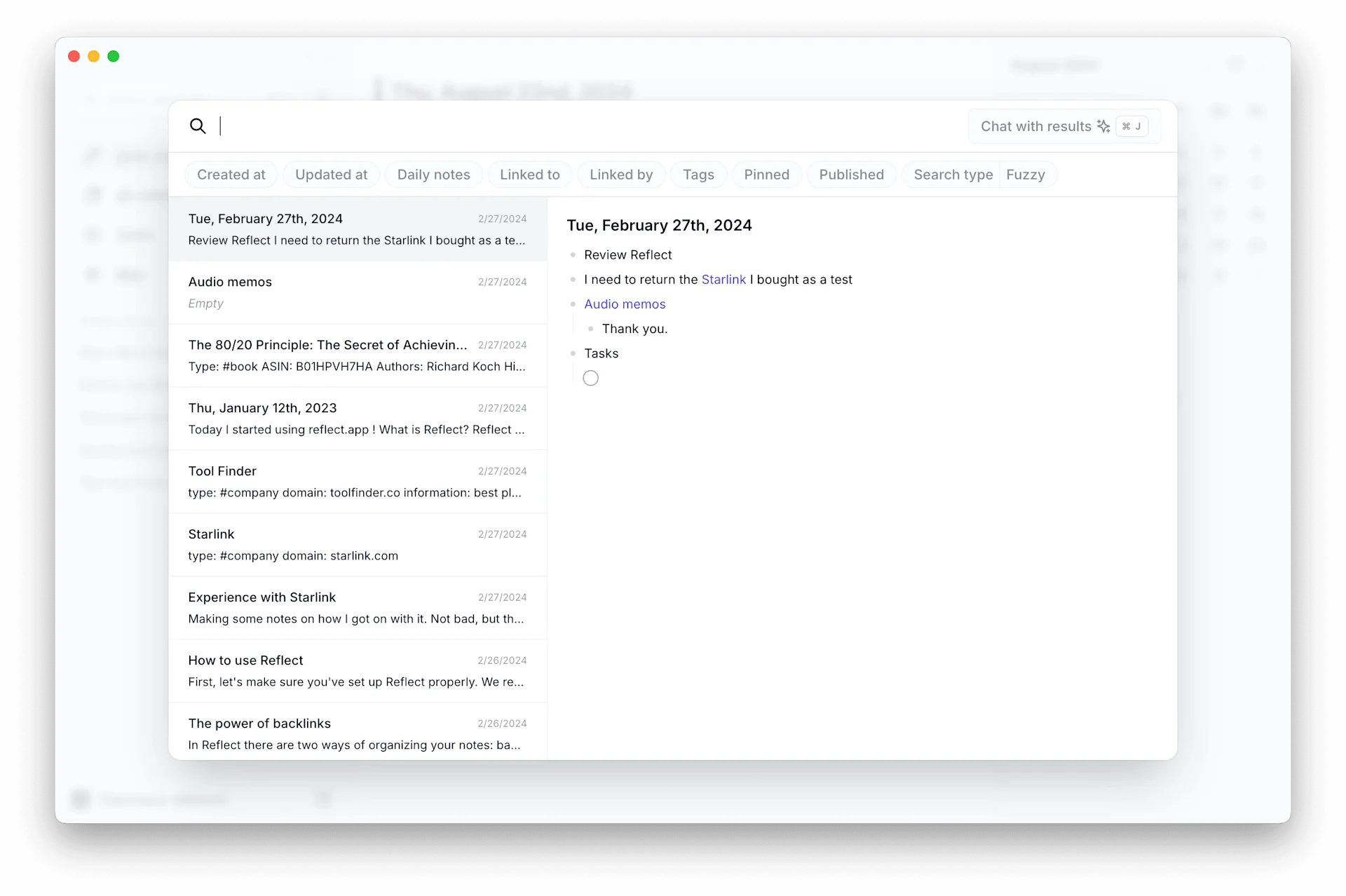 Reflect Notes - Notes