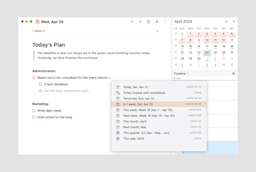 NotePlan - Gallery - Calendar 2