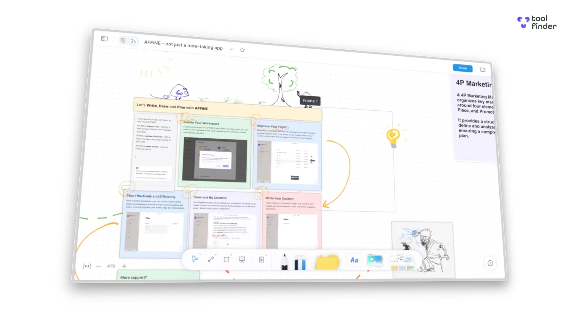 AFFiNE Notes, Pages, Experience, macOS