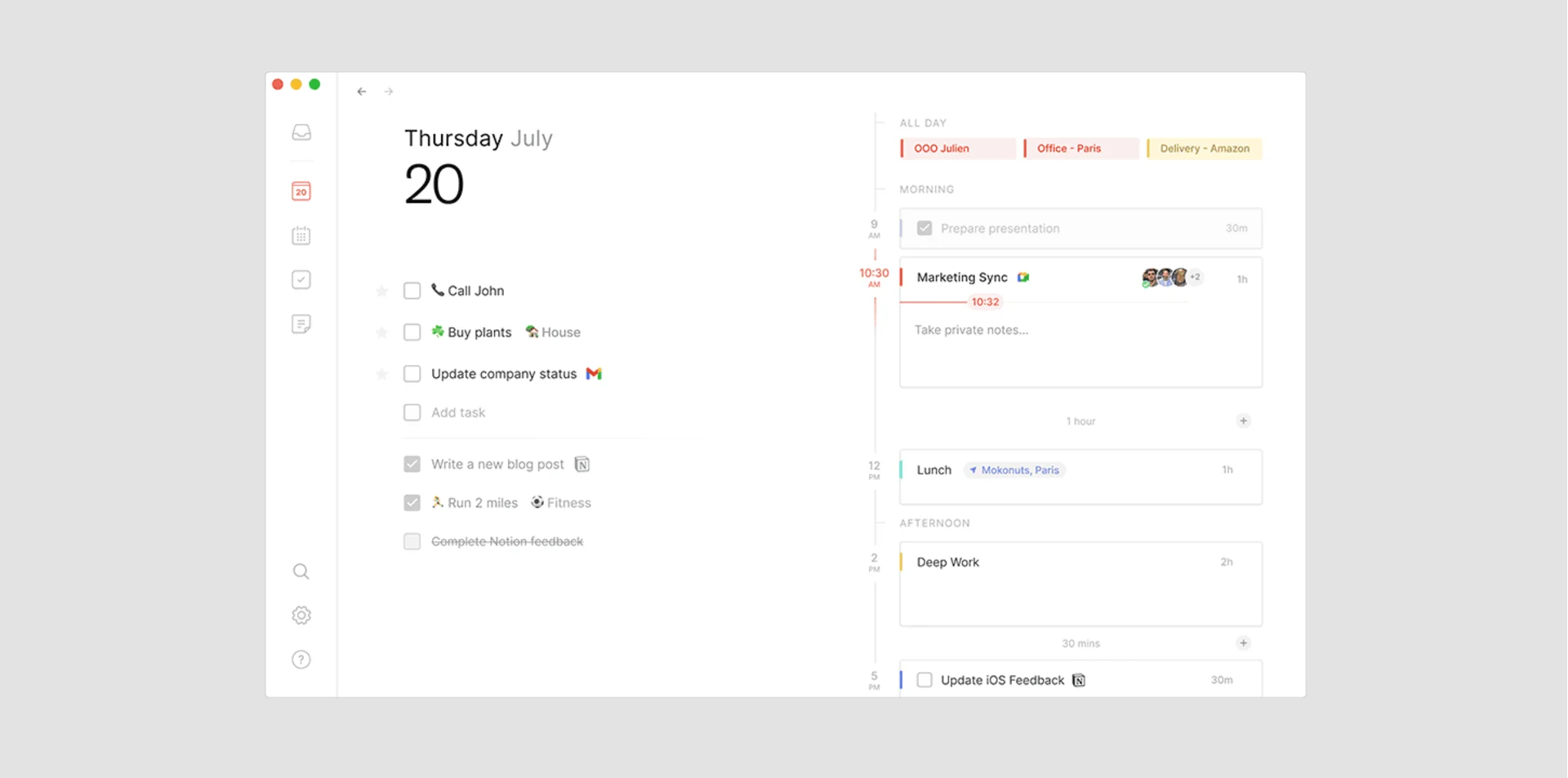 Routine - Agenda View