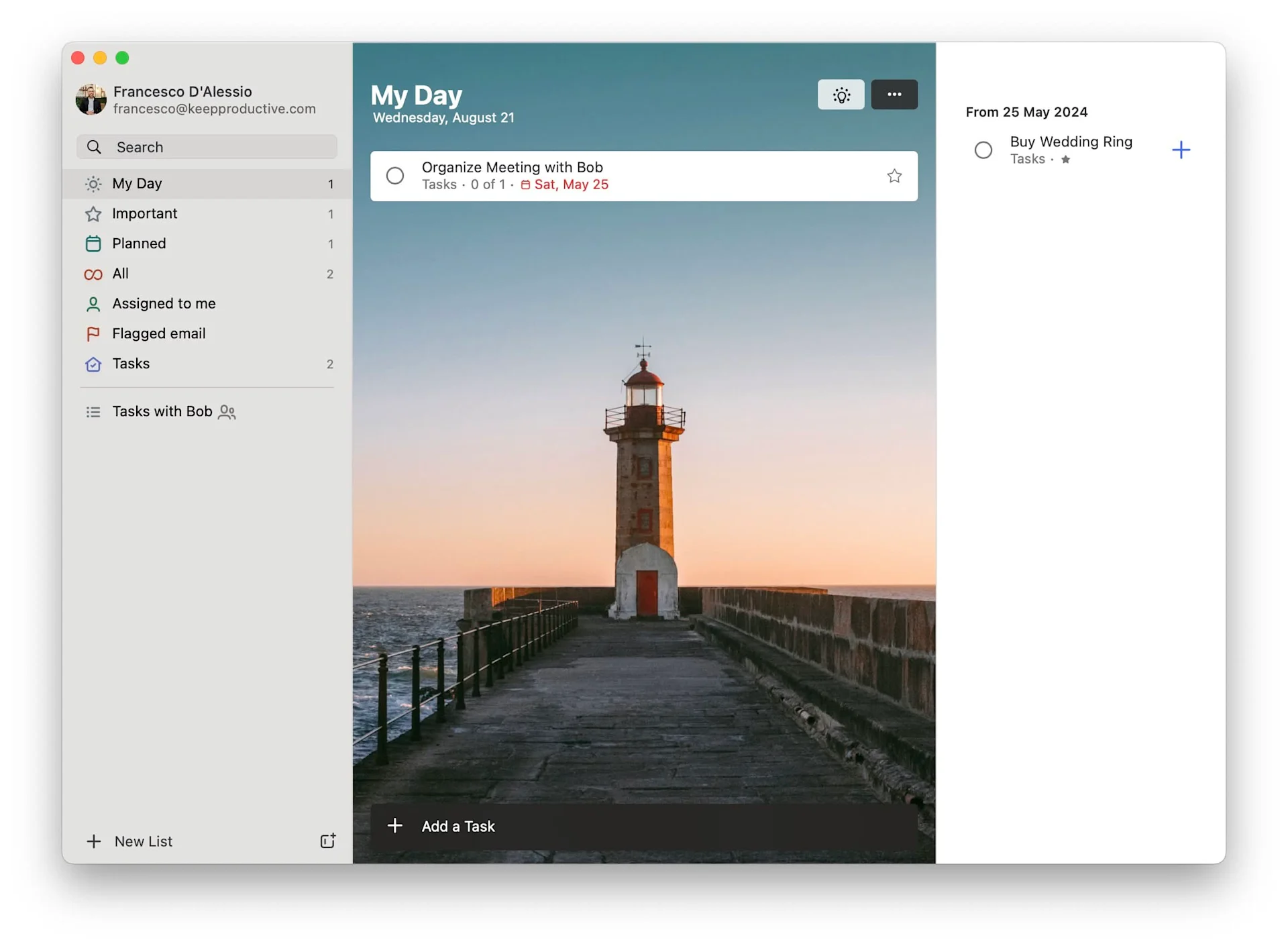 Microsoft To-Do - My Day Suggestions