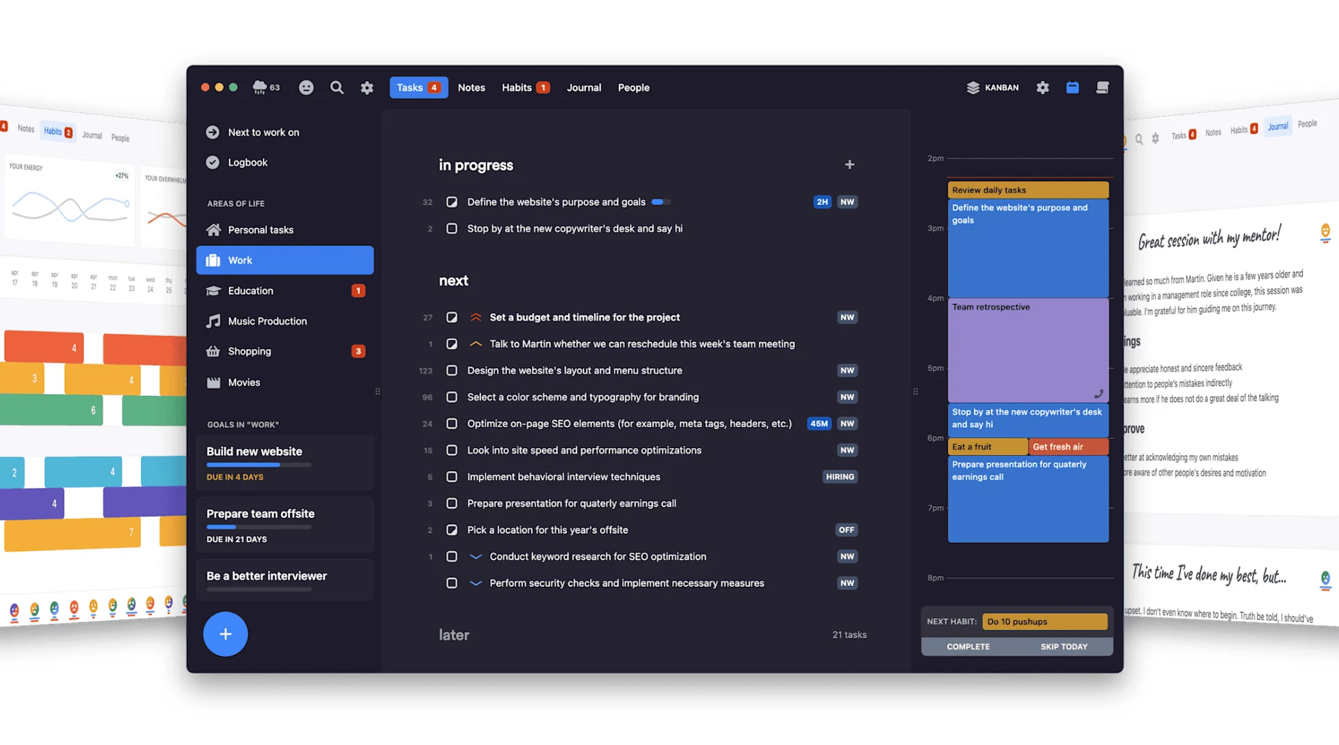 Lunatask - App for ADHD