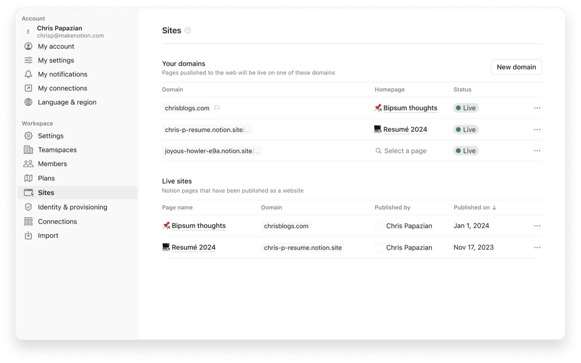 Customizing Notion Sites