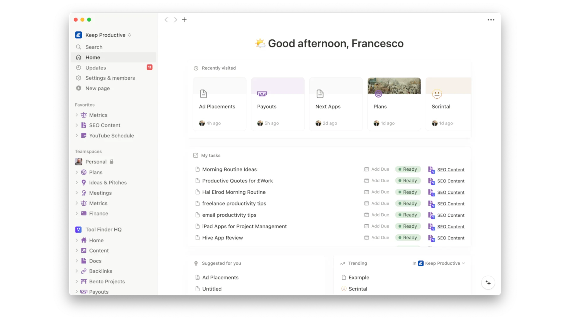 Notion Workspace, Team Workspace, Team Wiki