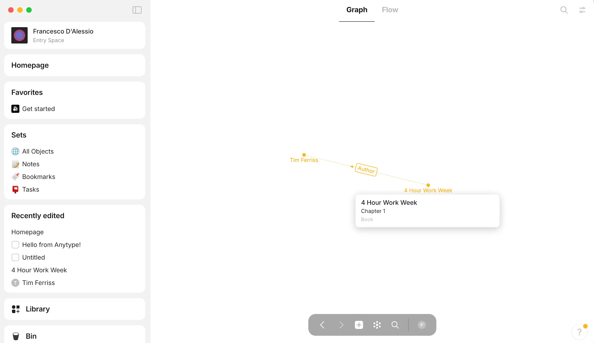 Graph View in Anytype