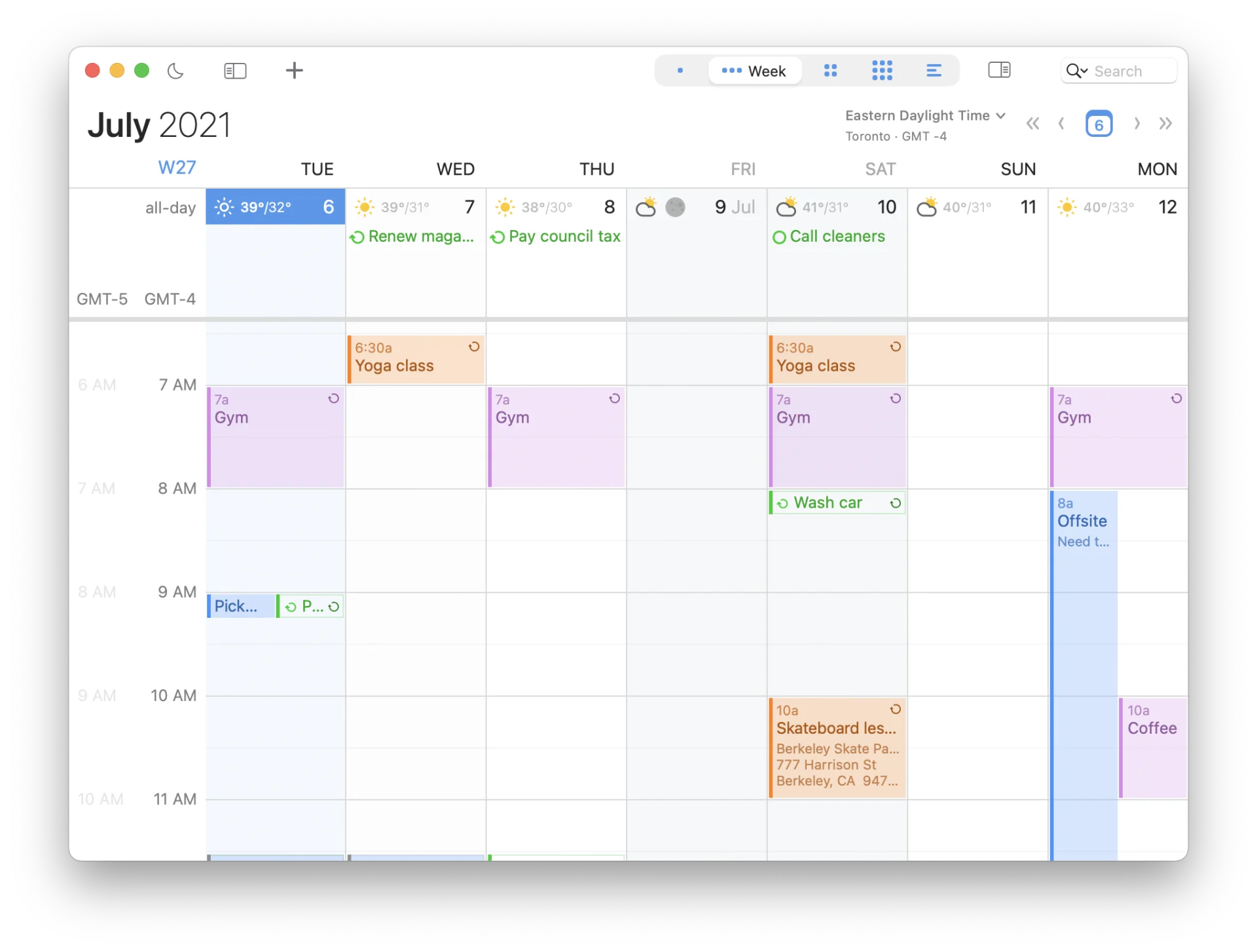 BusyCal - Calendar View
