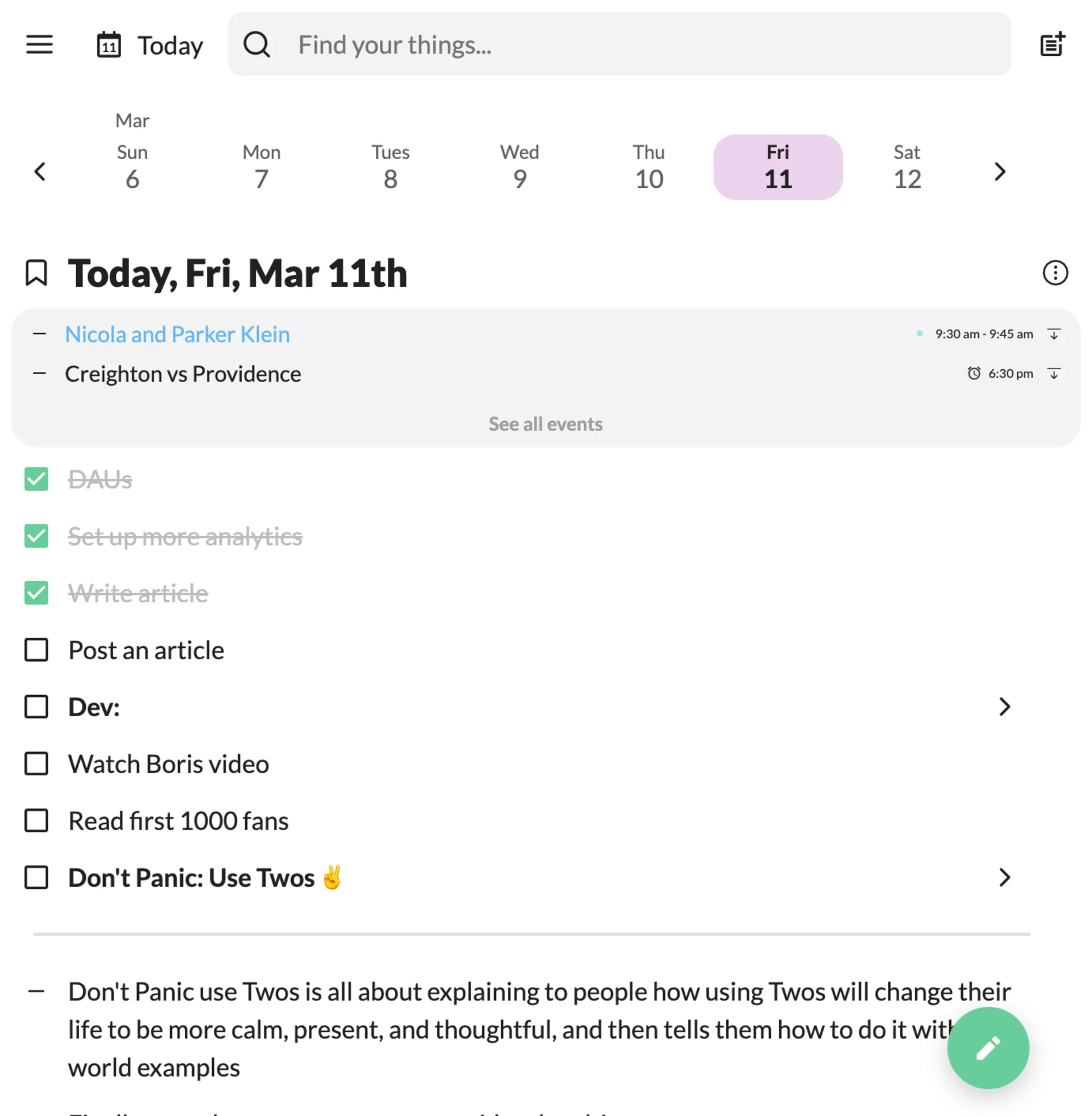 Twos Note-Taking Apps on iPads