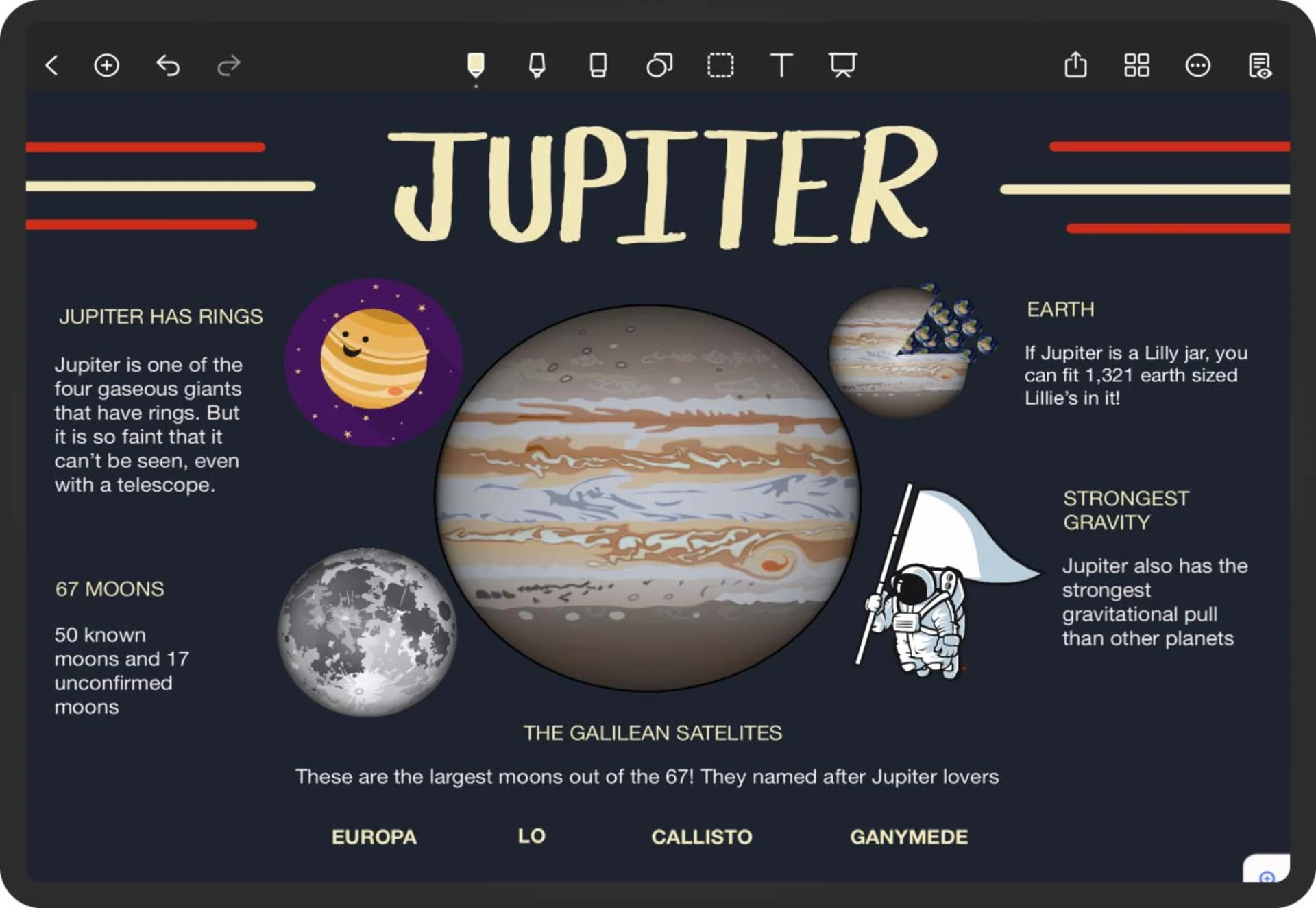 Noteshelf App on iPad