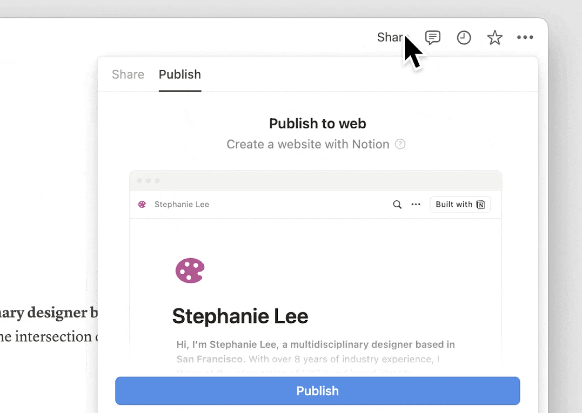 Publish Website with Notion